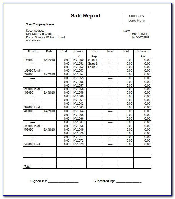 Sales Projections Template Excel