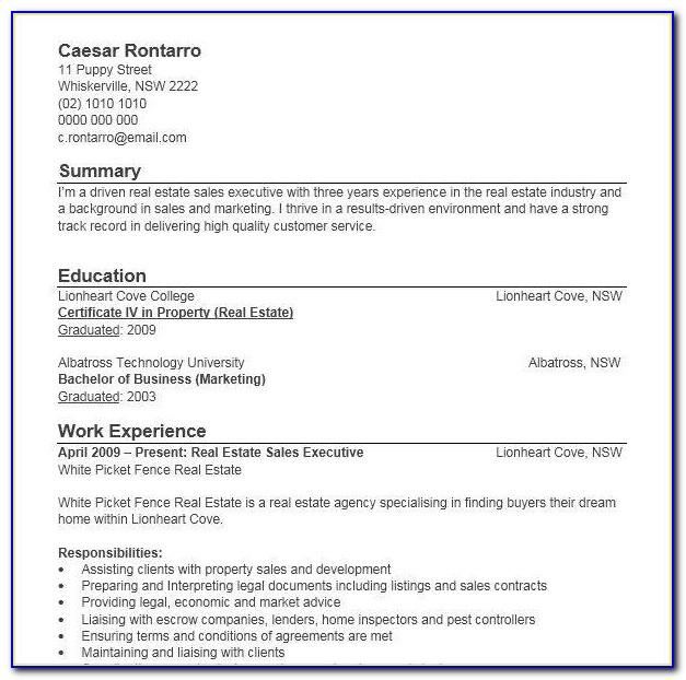 Sales Resumes Examples Free