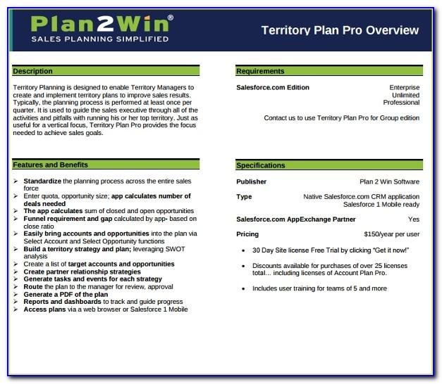 Sales Territory Development Plan Template
