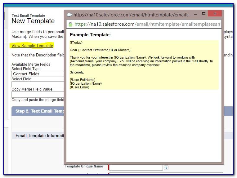 Salesforce Using Formulas In Email Templates