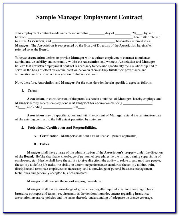 Sample Employee Training Contract Agreement