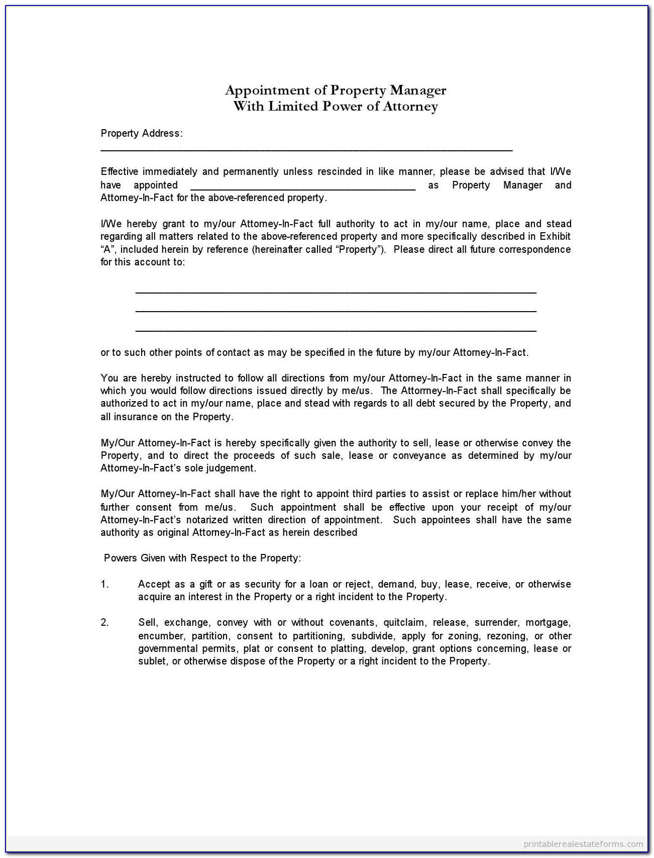 Sample Format Special Power Of Attorney Philippines