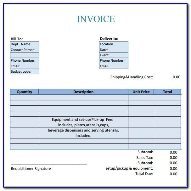 Sample Invoice Template Microsoft Word