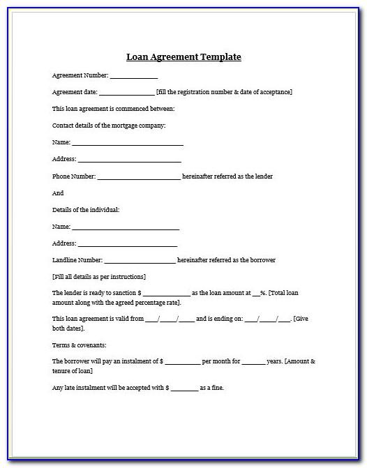 Sample Shareholder Loan Agreement Template