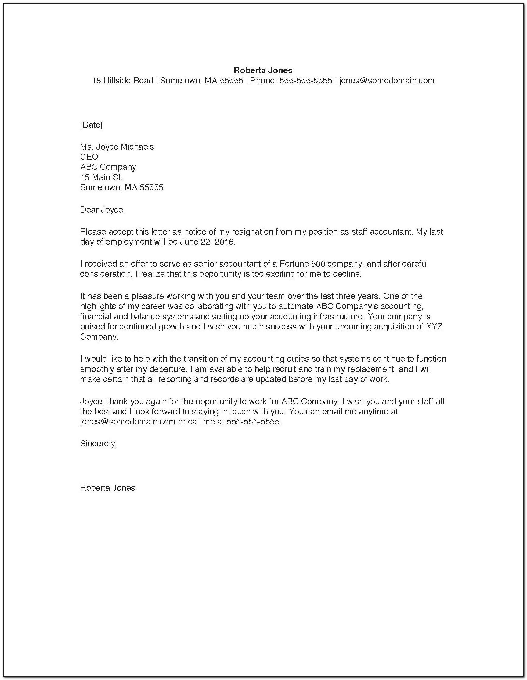 Sample Tenancy Contract Termination Letter