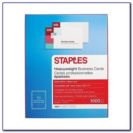 Staples Brand Business Cards Template