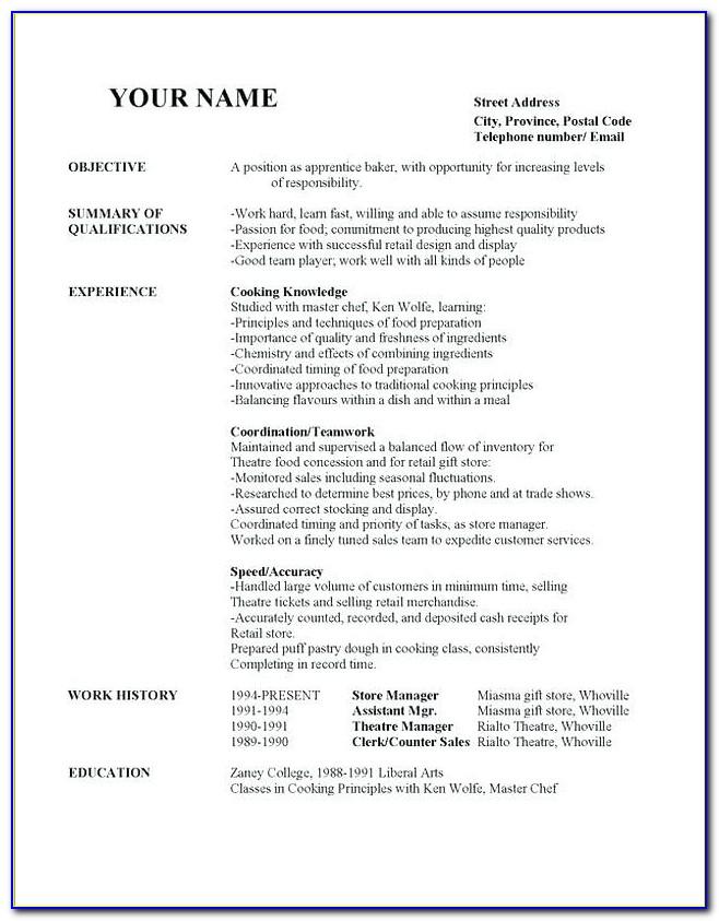 College Application Resume Examples For High School Seniors