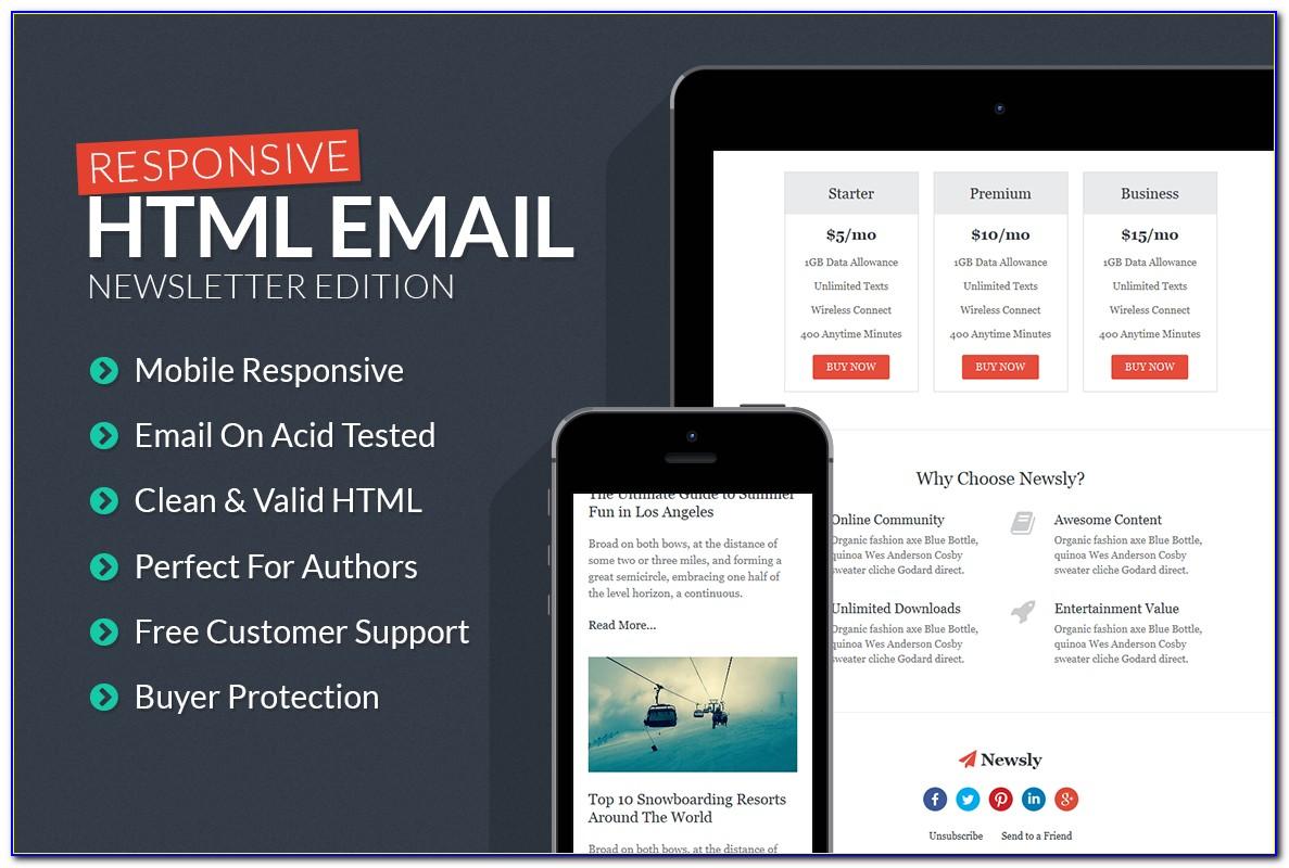 Exon Responsive Email Newsletter Template