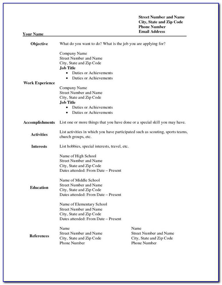 Free Resume And Cover Letter Templates For Word