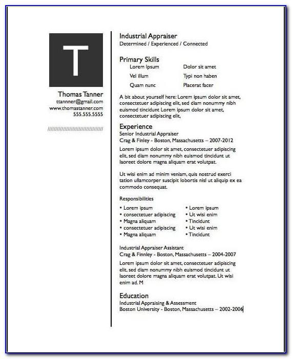 Free Resume Template For Mac Pages