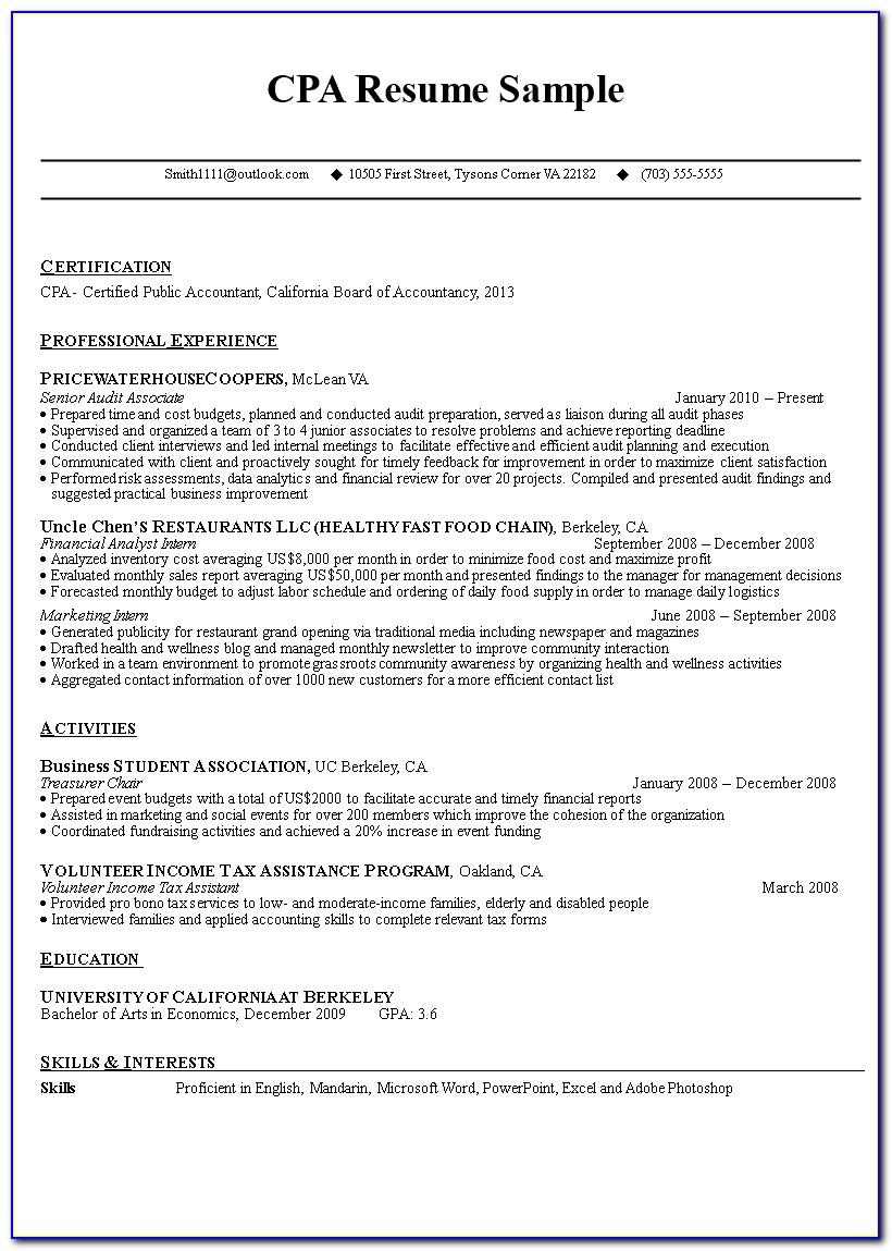 Free Resume Templates For Construction Industry