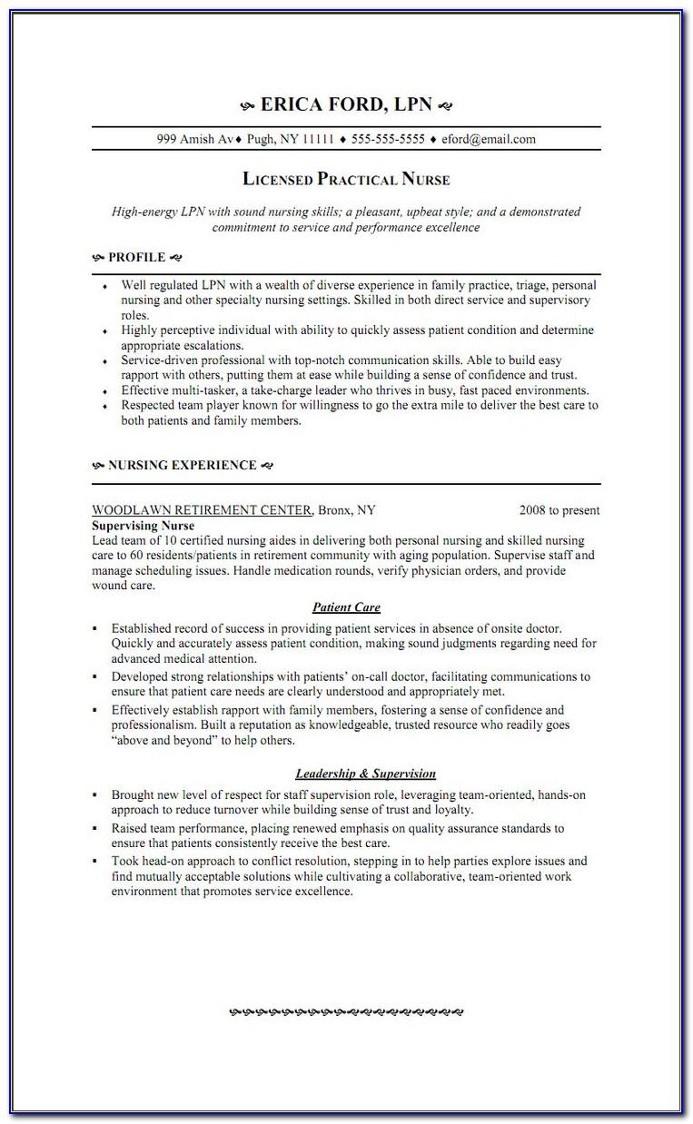 Free Resume Templates For Nurse Practitioners