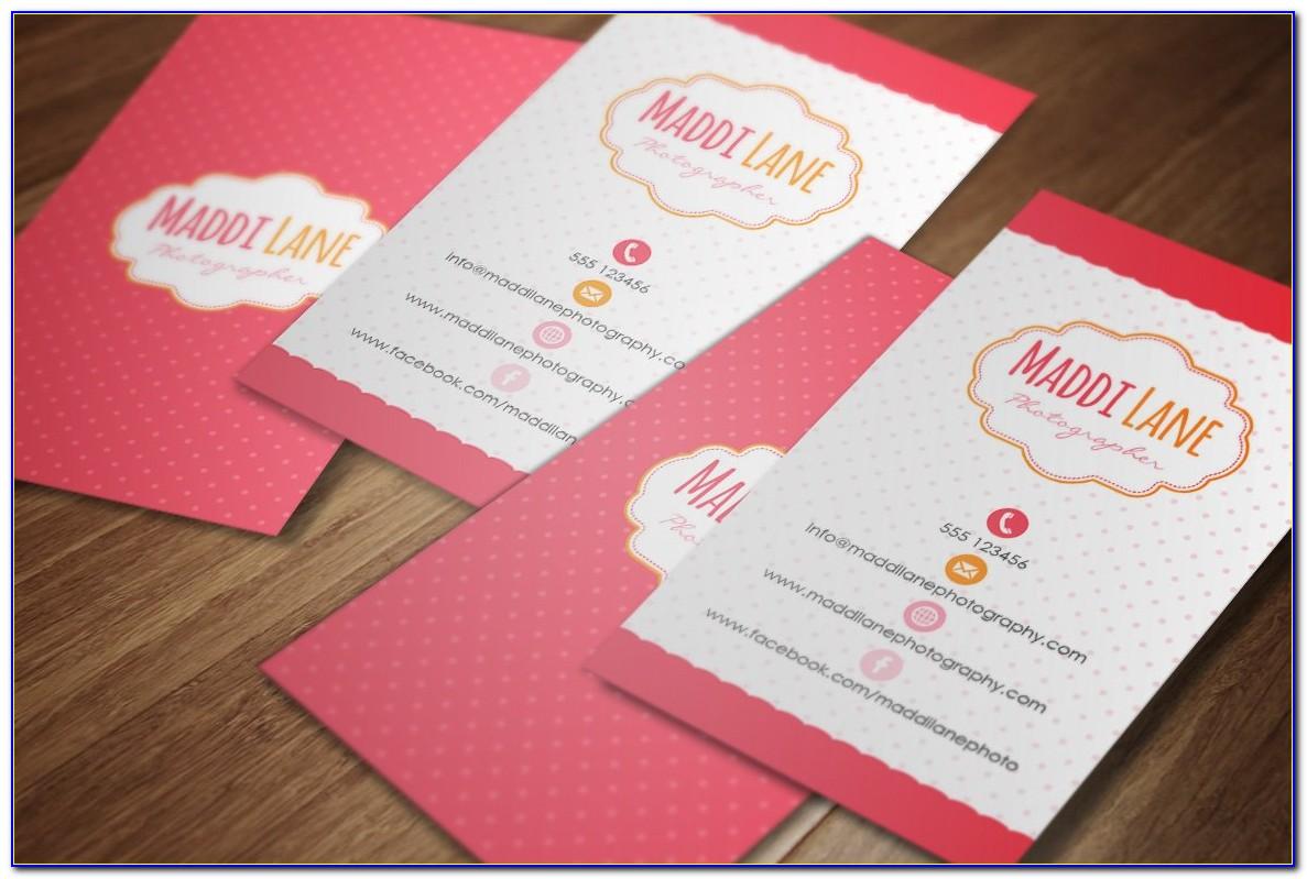 Girly Business Card Template Free Download