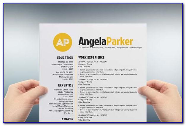 Graphic Design Resume Template Word Free