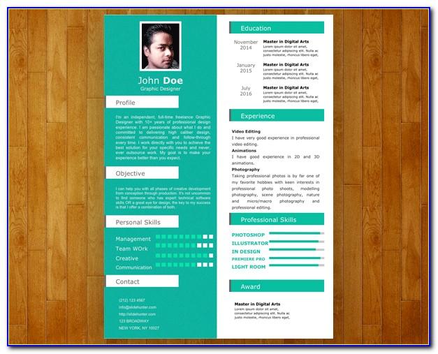 Infographic Resume Template Powerpoint Free