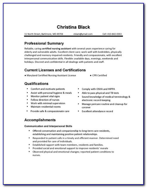 Latest Resume Format Doc Free Download