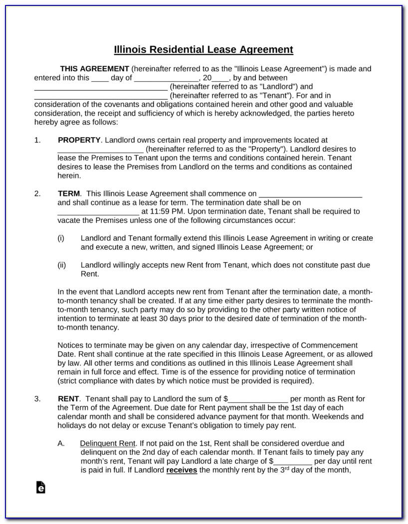 Printable Residential Lease Agreement Template