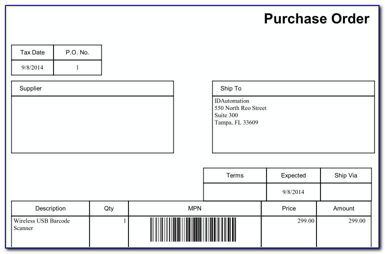 Quickbooks Import Purchase Order Template