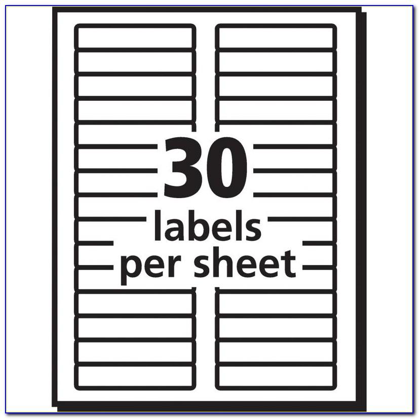 Quill Filing Labels Template