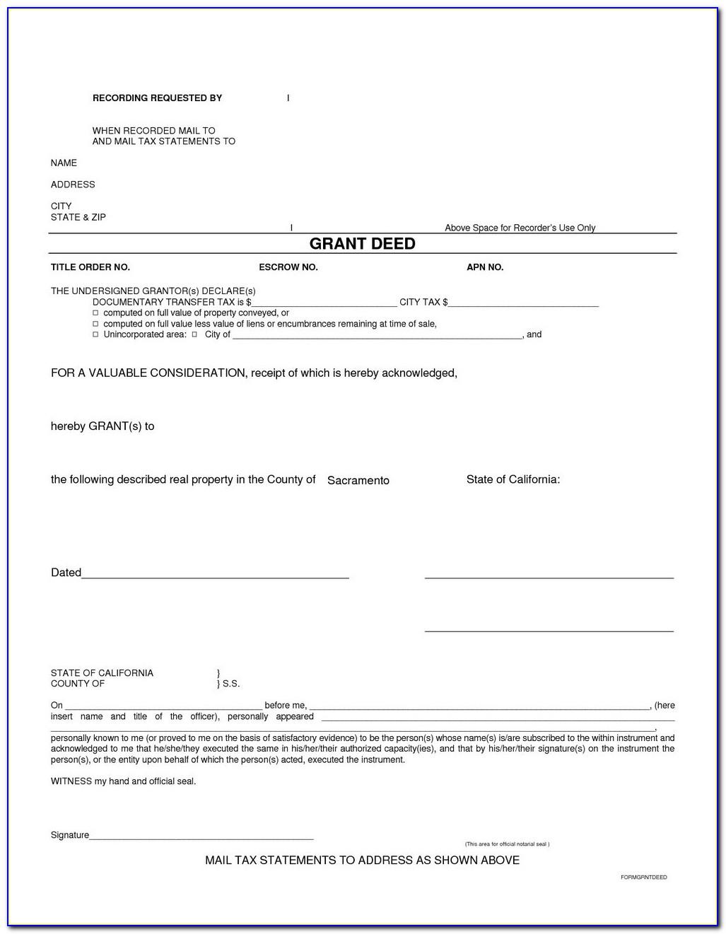 Quit Claim Deed Form Michigan Genesee County