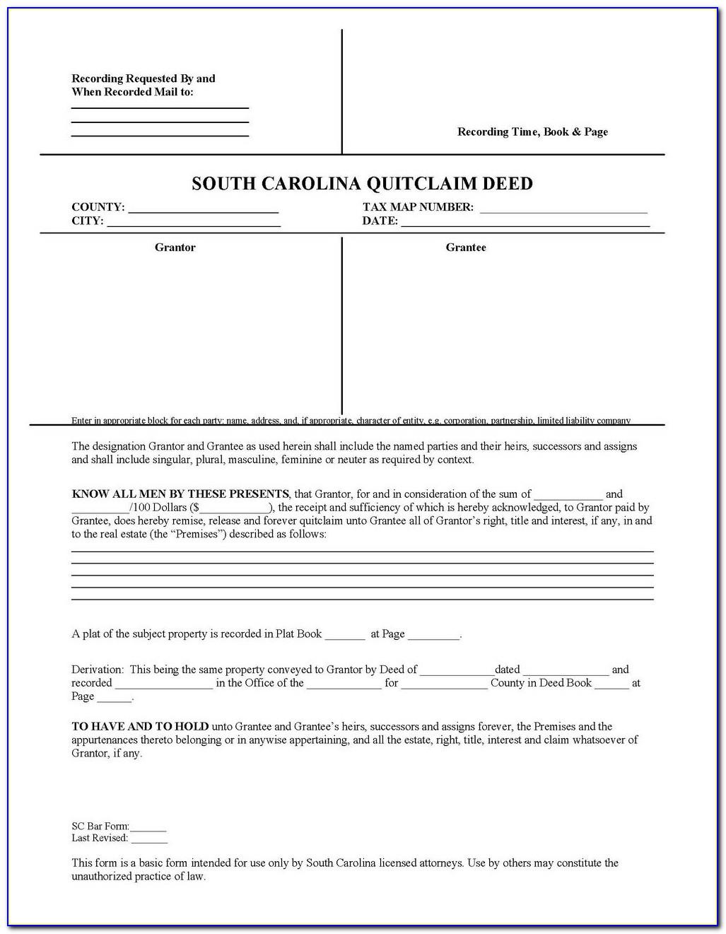 Quit Claim Deed Form Travis County Texas