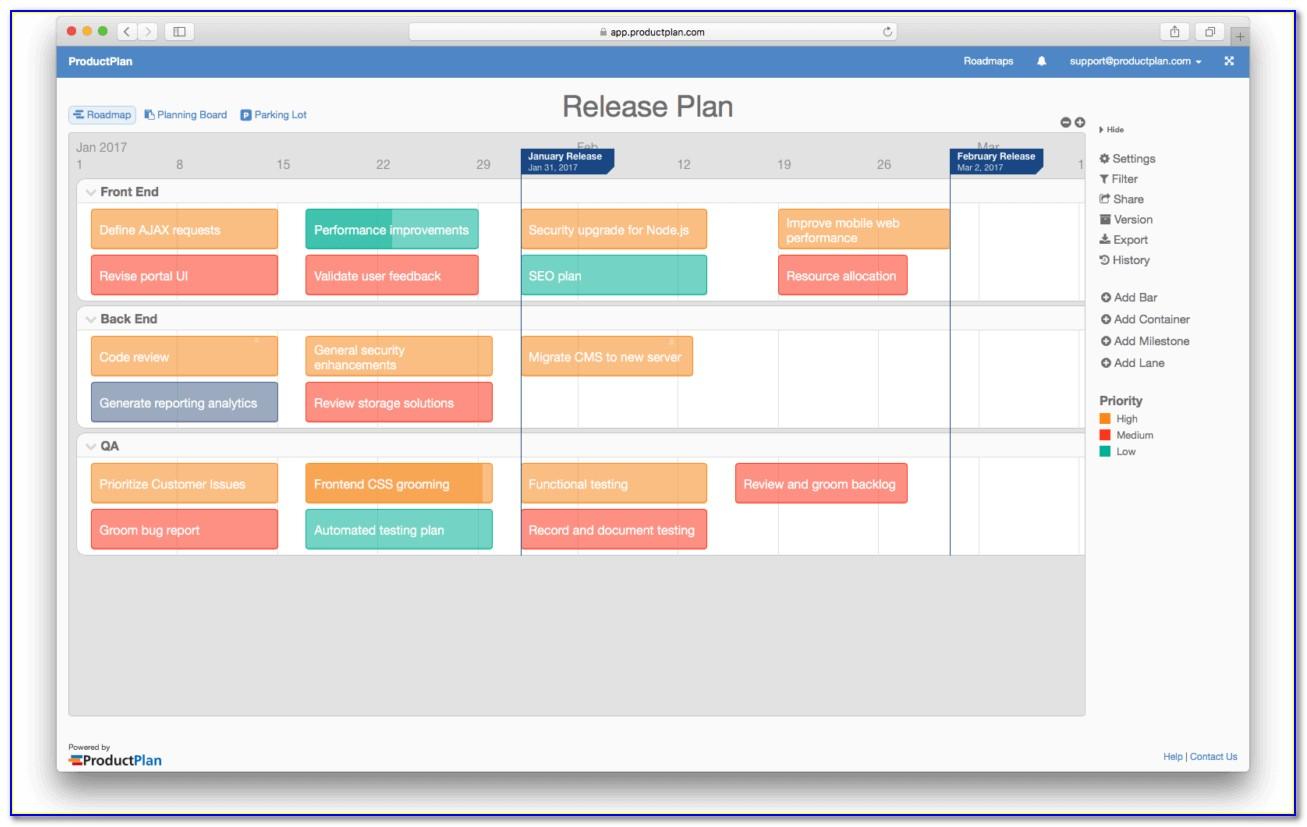 Release Management Communication Plan Template