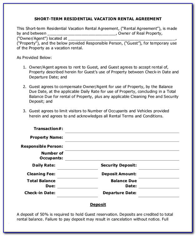 Residential Lease Agreement Examples