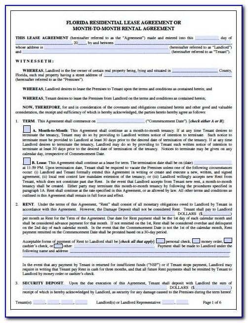 Residential Lease Agreement Form Illinois