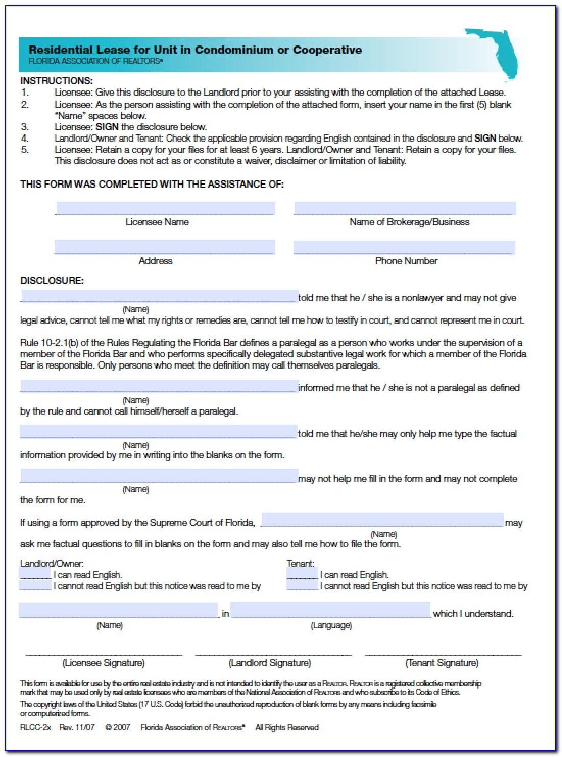 Residential Lease Agreement Form Nj