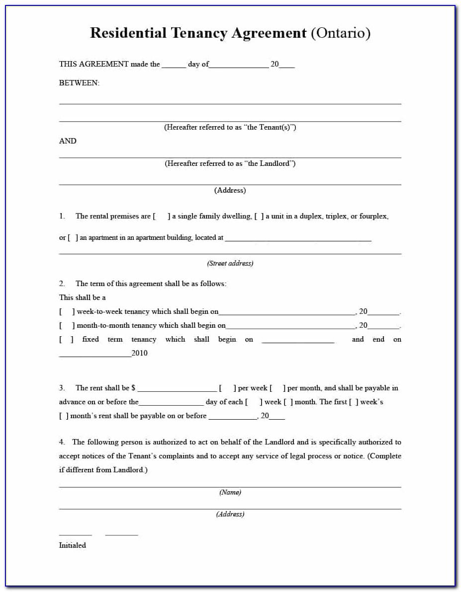 Residential Lease Agreement Template Colorado
