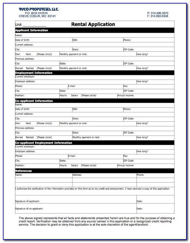 Residential Lease Form Texas