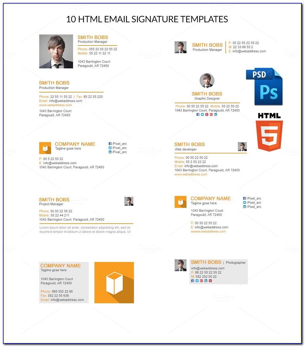 Responsive Email Template Html Code For Outlook