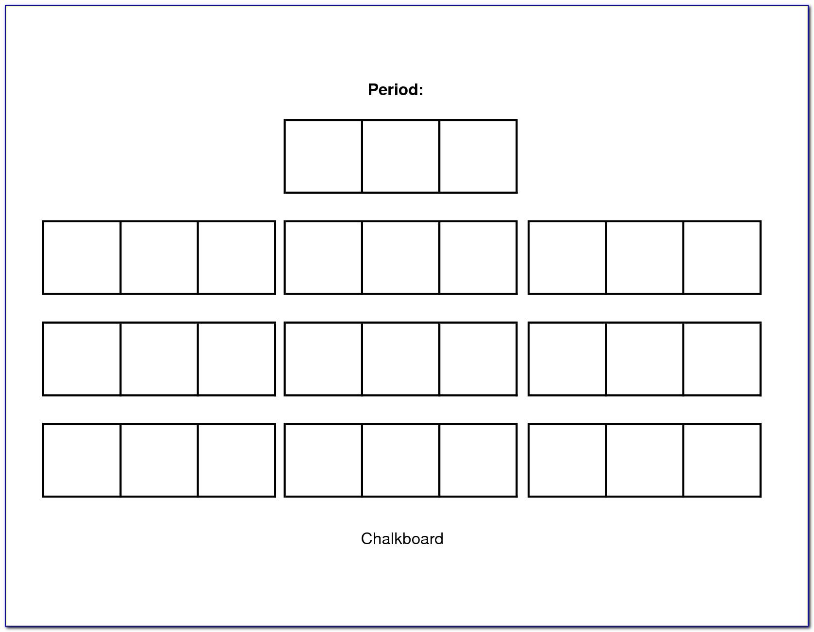 Restaurant Seating Chart Template Excel