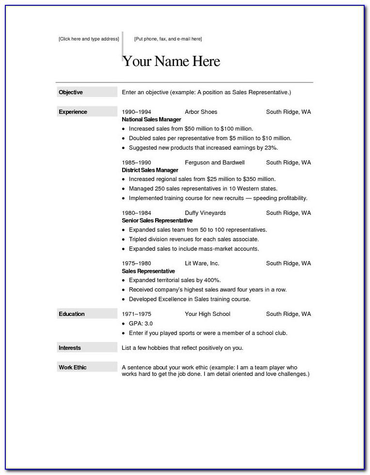 Resume Cover Letter Templates Free Download