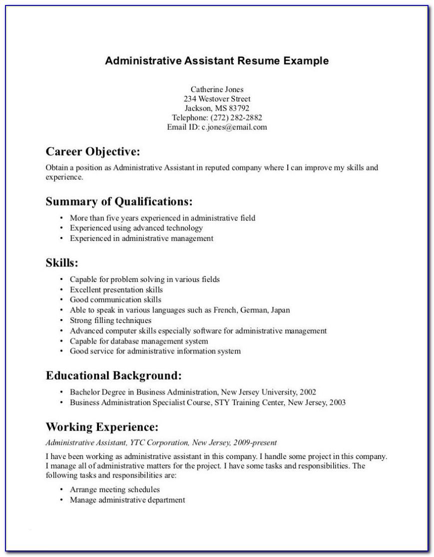 Resume Example Accounting Assistant