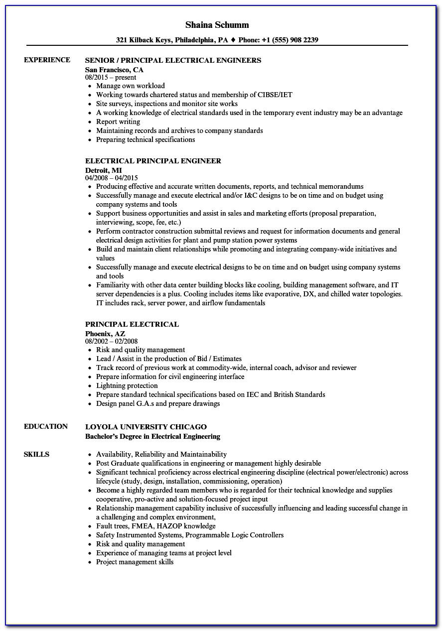 Resume Examples For Construction Workers