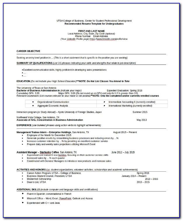 Resume Fillable Template