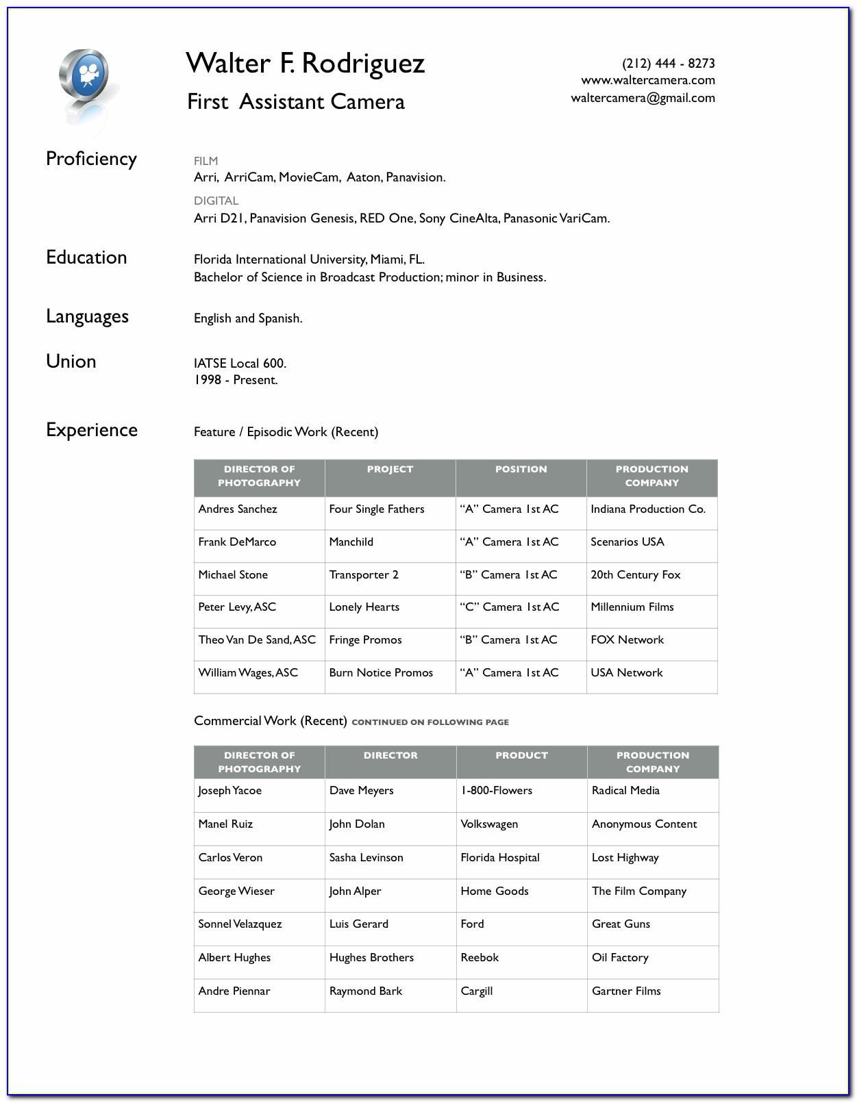 Resume Format For Experienced Free Download Pdf