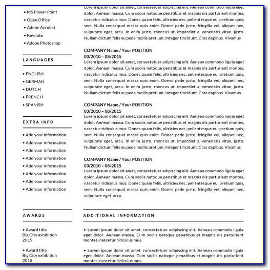 Resume Format In Ms Word Free Download