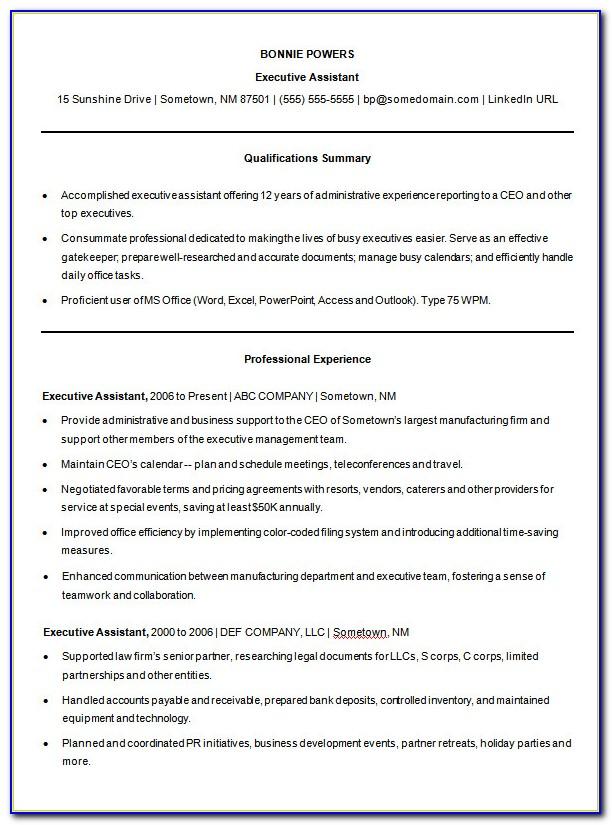 Resume Format Word Doc Free Download