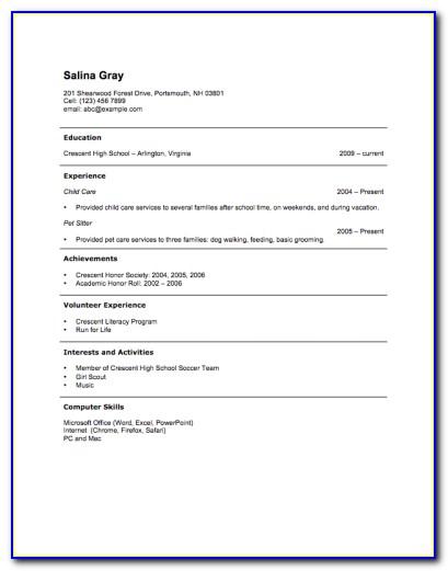 Resume Objective Examples For Teaching Position