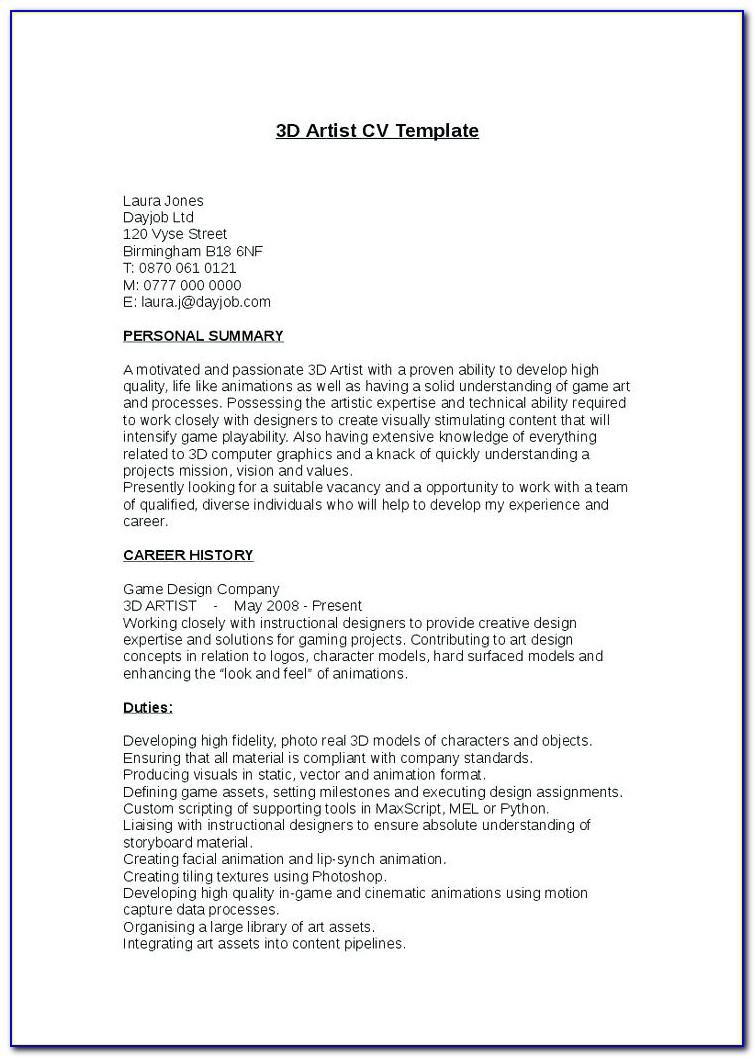 Resume Sample For First Job