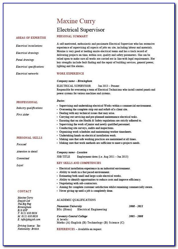 Resume Samples For Cleaning Jobs