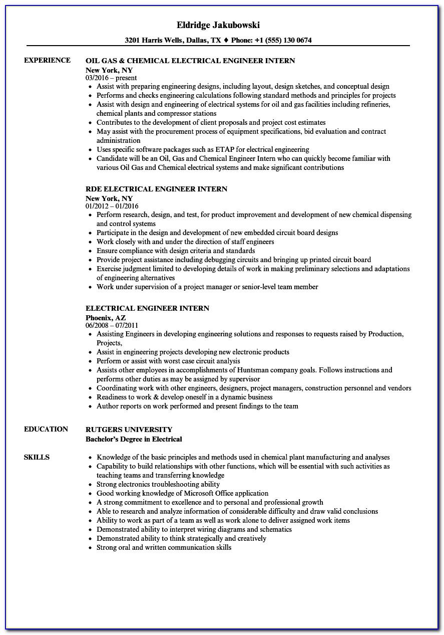 Resume Samples For Construction Workers