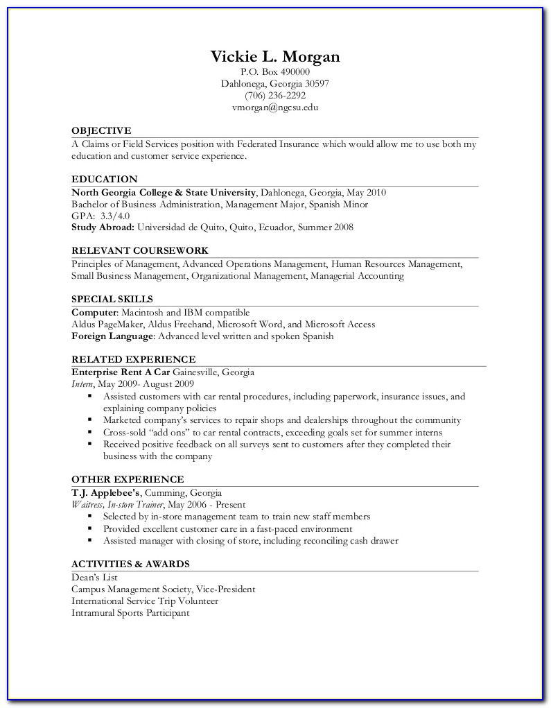 Resume Template For Cnc Machinist