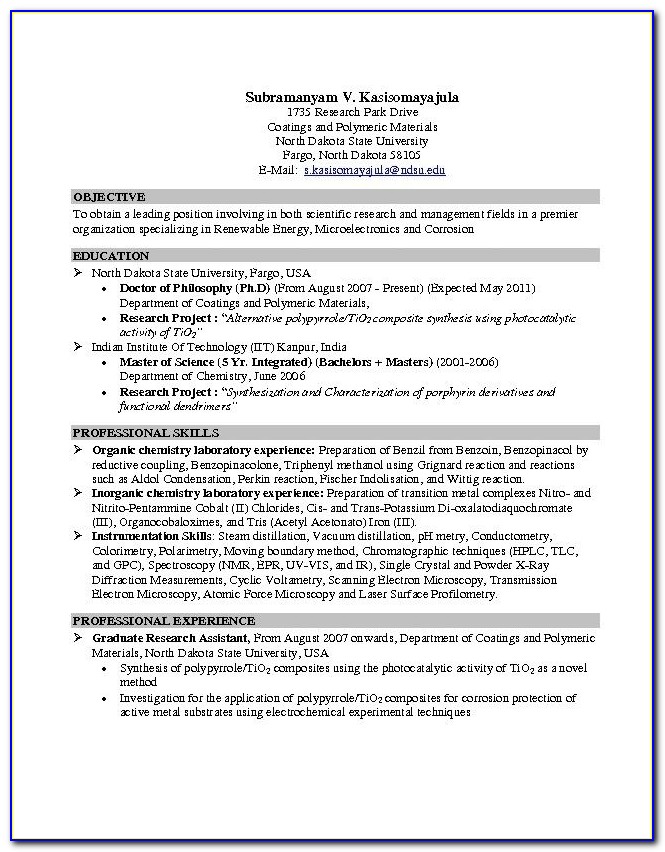 Resume Template For College Students Free Download
