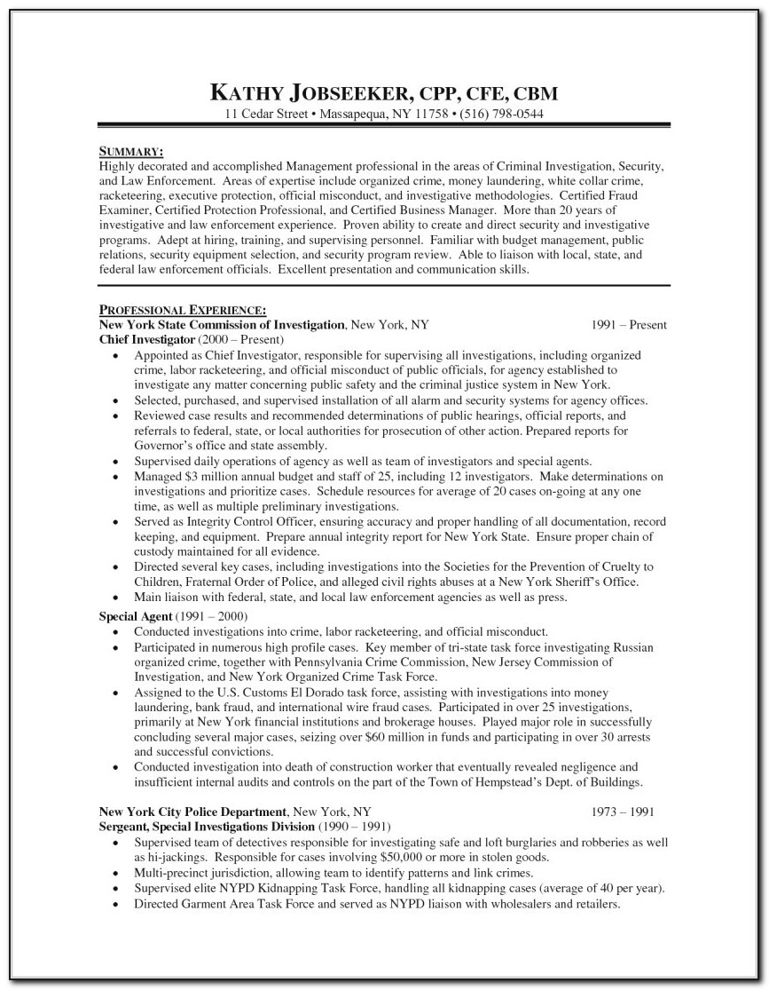 Resume Template For Laborer