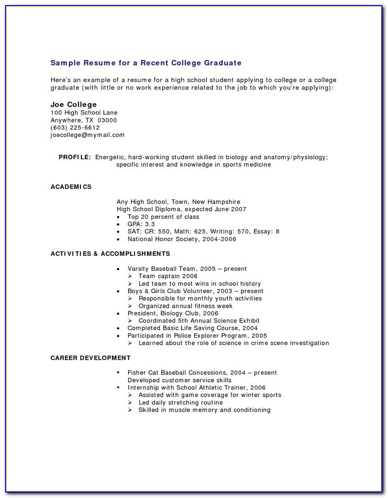 Resume Template For Medical Assistant