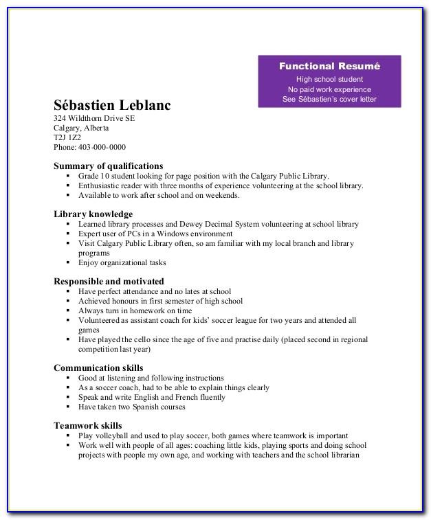 Resume Template Ms Word 2007