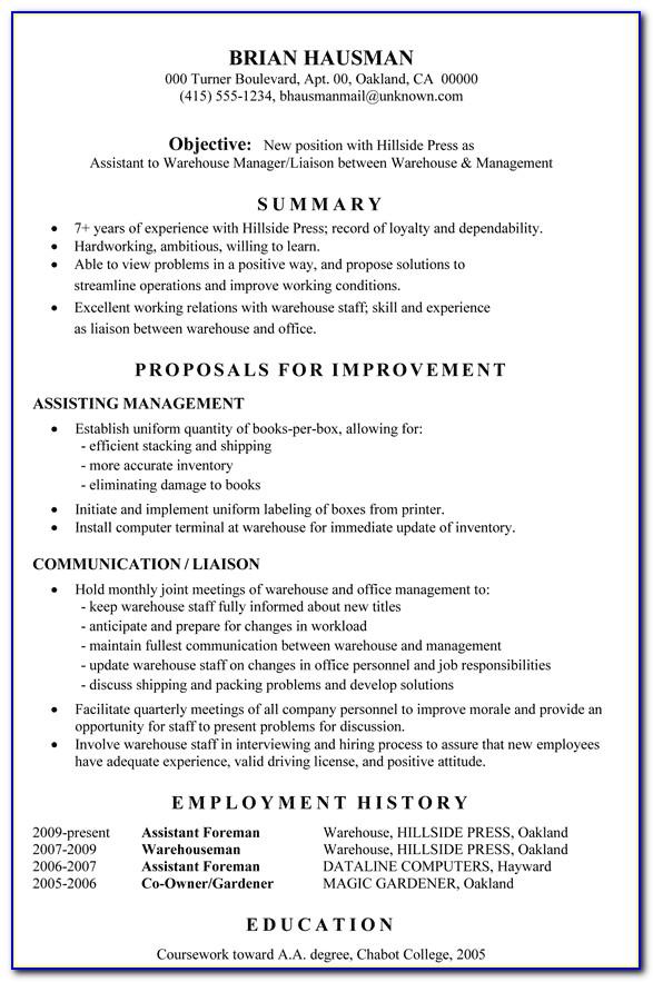 Resume Template Usa Jobs